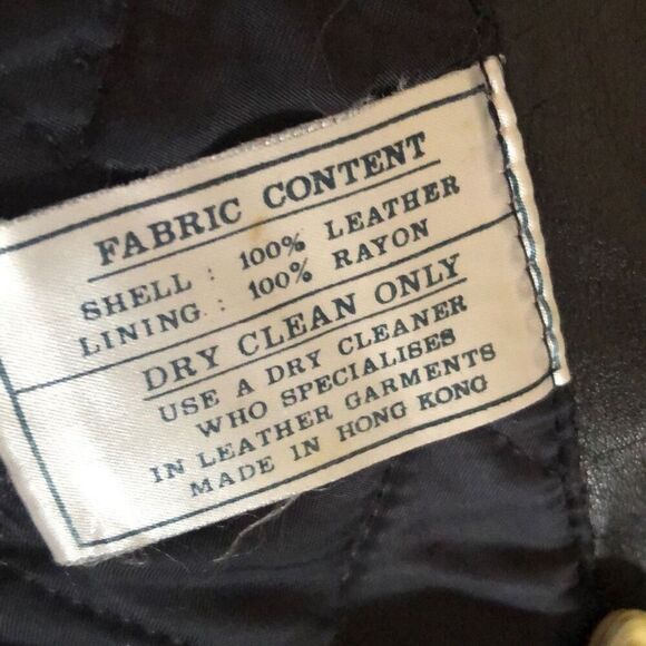 Bloomingdales The Mens store black leather jacket size 46 - Picture 5 of 7